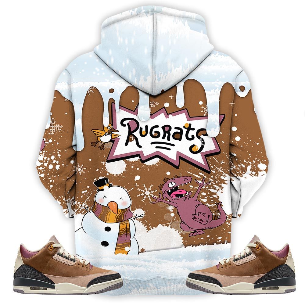 Christmas Rugrast 80S Sneaker Shirt Match Retro Archaeo Brown 3S, Jordan 3 Archaeo Brown Hoodie Sweatshirt Tee All Over Print MKO Shirt