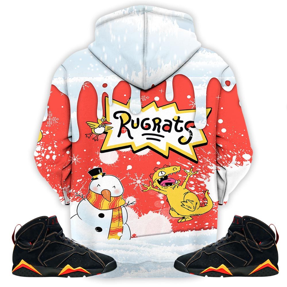 Christmas Rugrast 80S Sneaker Shirt Match Retro Citrus 7S, Jordan 7 Retro Citrus Hoodie Sweatshirt Tee All Over Print MKO Shirt