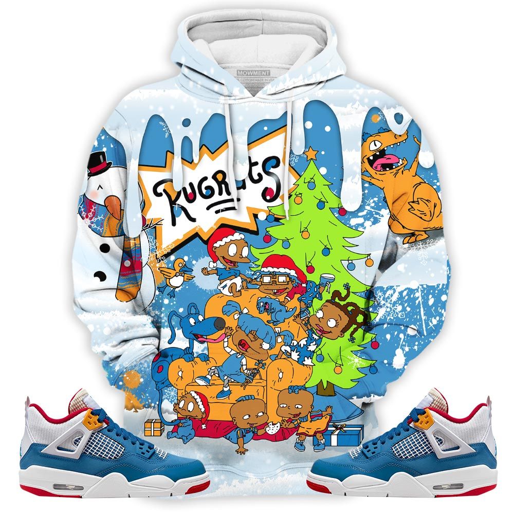 Christmas Rugrast 80S Sneaker Shirt Match Retro Messy Room 4S, Jordan 4 Gs Messy Room Hoodie Sweatshirt Tee All Over Print MKO Shirt