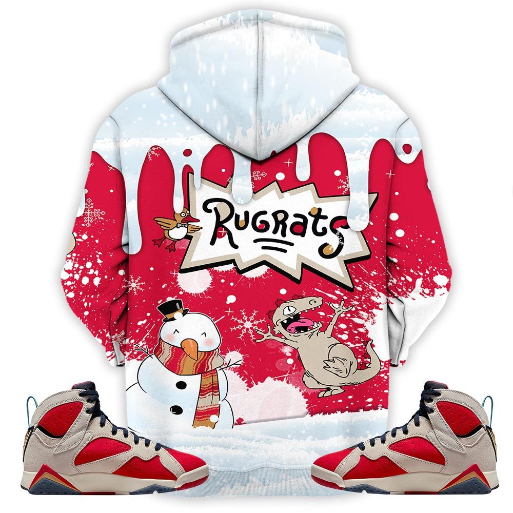 Christmas Rugrast 80S Sneaker Shirt Match Retro Trophy Room 7S, Jordan 7 Trophy Room Hoodie Sweatshirt Tee All Over Print MKO Shirt