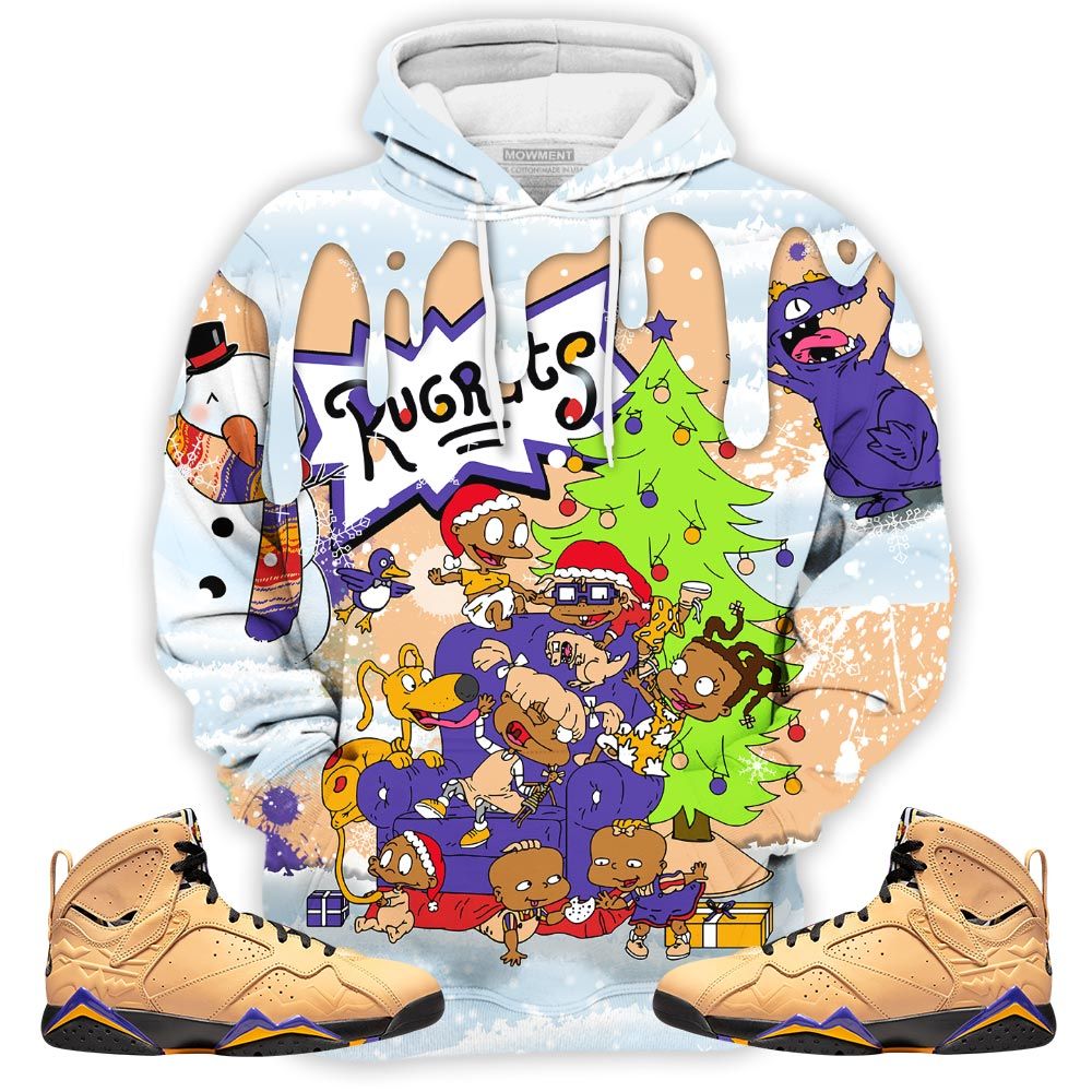 Christmas Rugrast 80S Sneaker Shirt Match Retro Vachetta Tan 7S, Jordan 7 Se Afrobeats Hoodie Sweatshirt Tee All Over Print MKO Shirt
