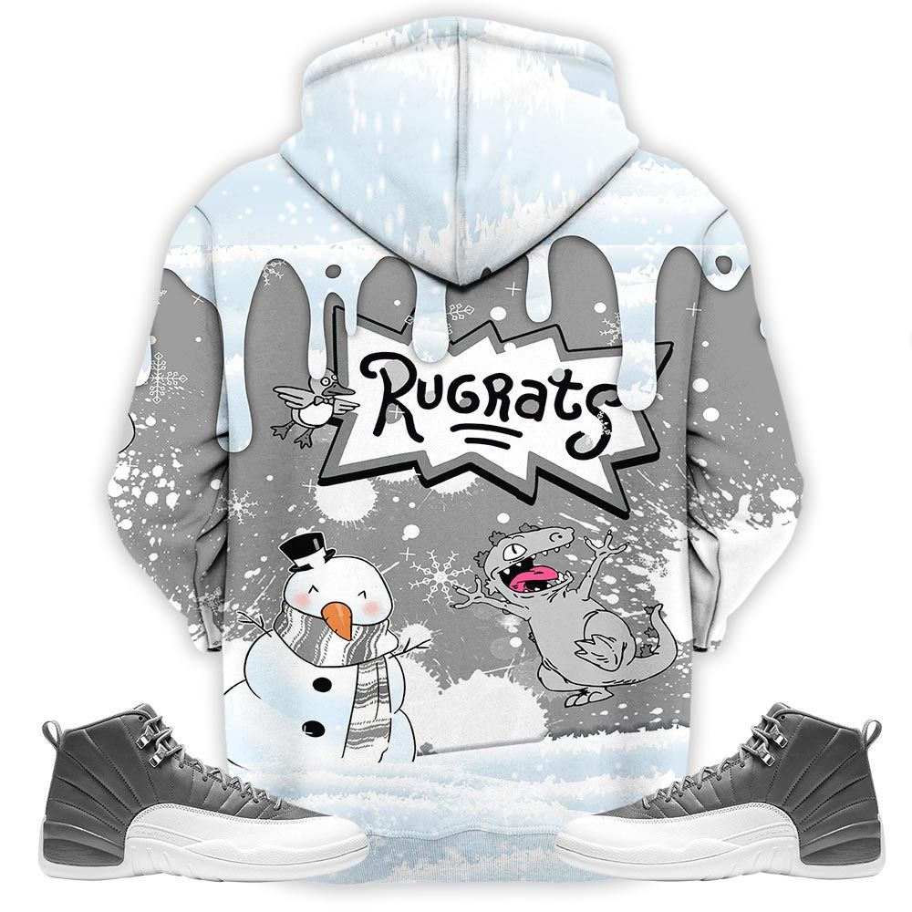 Christmas Rugrast 80S Sneaker Shirt Match Stealth 12S, Jordan 12 Retro Stealth Hoodie Sweatshirt Tee All Over Print MKO Shirt