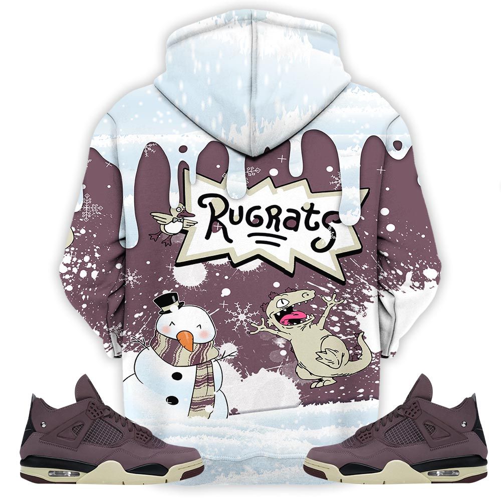 Christmas Rugrast 80S Sneaker Shirt Match Violet Ore 4S, Jordan 4 A Ma Maniere Violet Ore Hoodie Sweatshirt Tee All Over Print MKO Shirt