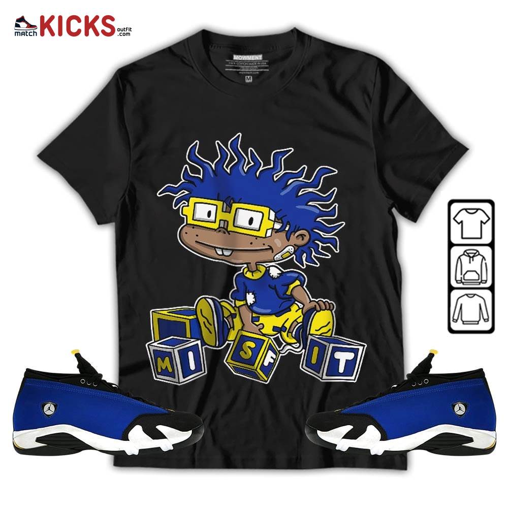 Chuckie Rugrats Misfit Sneaker Shirt Match 2023 Blue Laney 14s, Jordan 14 Laney MKO Sweatshirt Chuckie Rugrats Misfit Sneaker Shirt Match 2023 Blue Laney 14s, Jordan 14 Laney MKO Sweatshirt