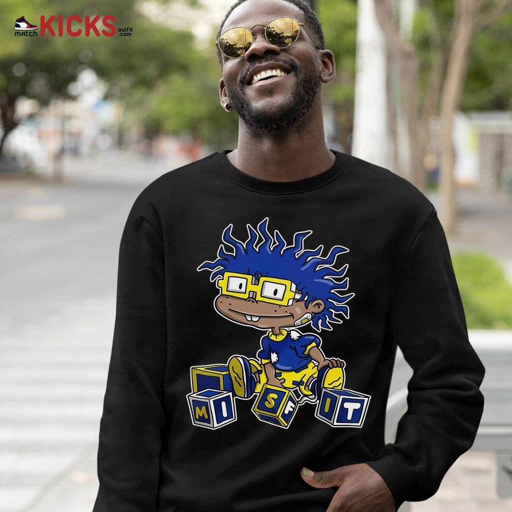 Chuckie Rugrats Misfit Sneaker Shirt Match 2023 Blue Laney 14s, Jordan 14 Laney MKO Sweatshirt Chuckie Rugrats Misfit Sneaker Shirt Match 2023 Blue Laney 14s, Jordan 14 Laney MKO Sweatshirt