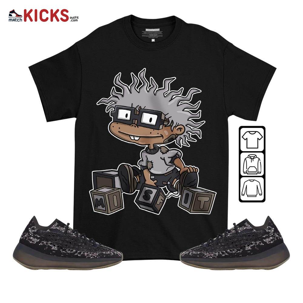 Chuckie Rugrats Misfit Sneaker Shirt Match 380 Onyx Non Reflective, Yeezy Boost 380 Onyx MKO T-Shirt