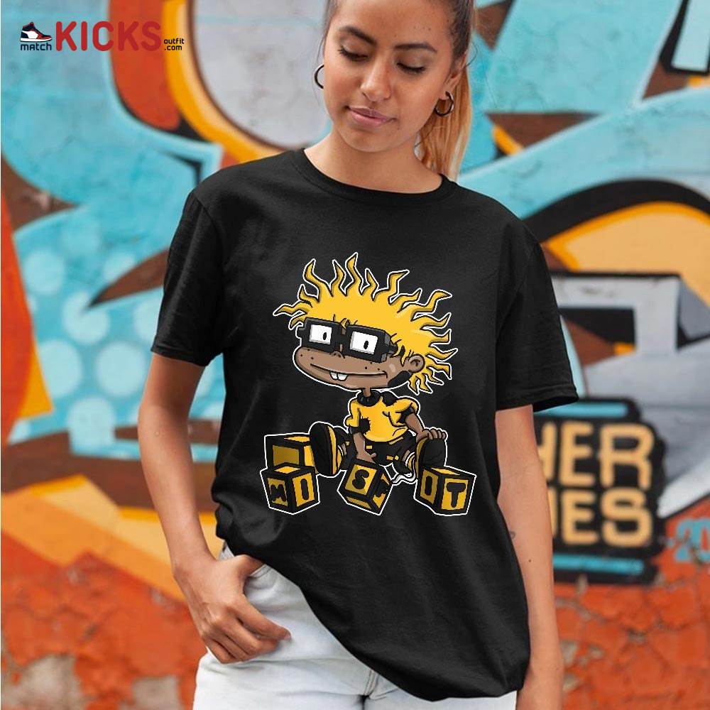 Chuckie Rugrats Misfit Sneaker Shirt Match Black Taxi 12s, Jordan 12 Retro Black Taxi MKO T-Shirt Chuckie Rugrats Misfit Sneaker Shirt Match Black Taxi 12s, Jordan 12 Retro Black Taxi MKO T-Shirt