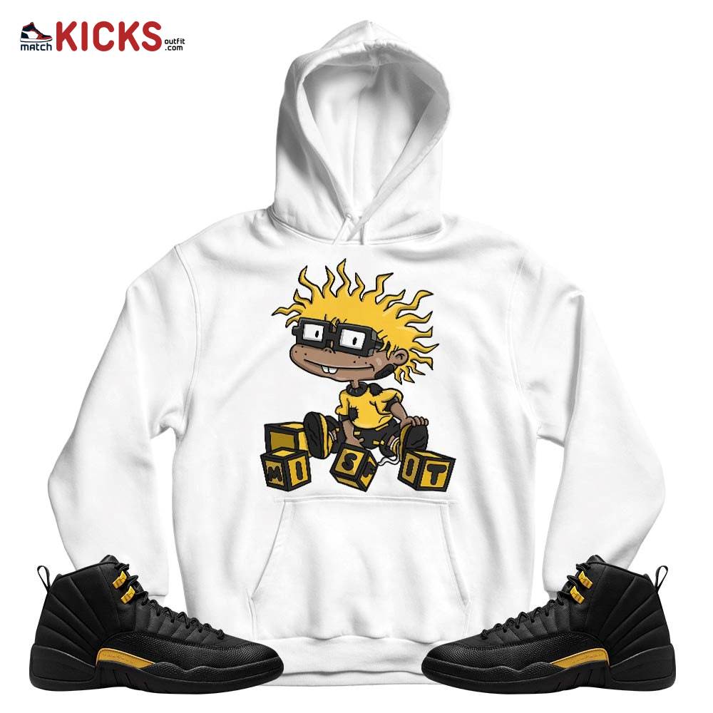 Chuckie Rugrats Misfit Sneaker Shirt Match Black Taxi 12s, Jordan 12 Retro Black Taxi MKO T-Shirt Chuckie Rugrats Misfit Sneaker Shirt Match Black Taxi 12s, Jordan 12 Retro Black Taxi MKO T-Shirt
