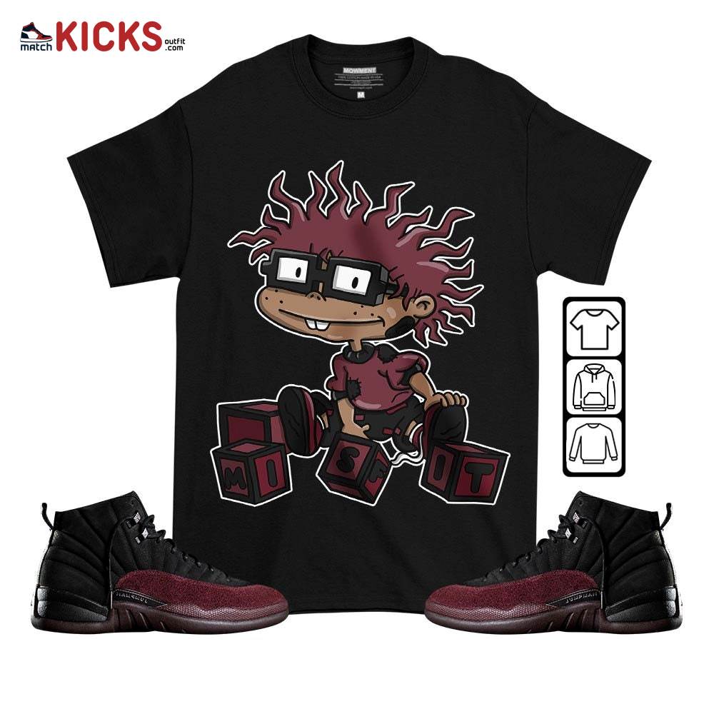 Chuckie Rugrats Misfit Sneaker Shirt Match Burgundy Crush 12s, Jordan 12 A Ma Maniere MKO T-Shirt Chuckie Rugrats Misfit Sneaker Shirt Match Burgundy Crush 12s, Jordan 12 A Ma Maniere MKO T-Shirt