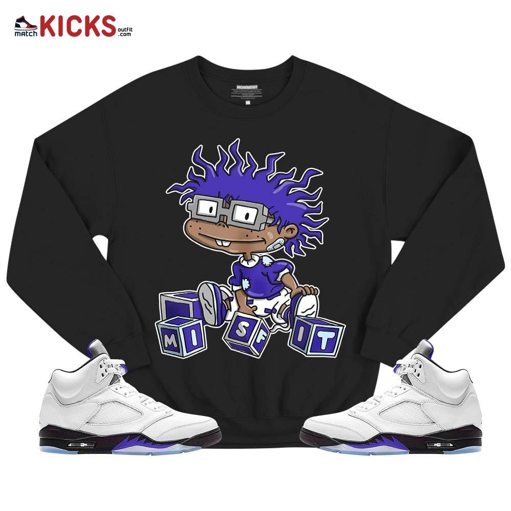 Chuckie Rugrats Misfit Sneaker Shirt Match Dark Concord 5s, Jordan 5 Retro Concord MKO T-Shirt Chuckie Rugrats Misfit Sneaker Shirt Match Dark Concord 5s, Jordan 5 Retro Concord MKO T-Shirt