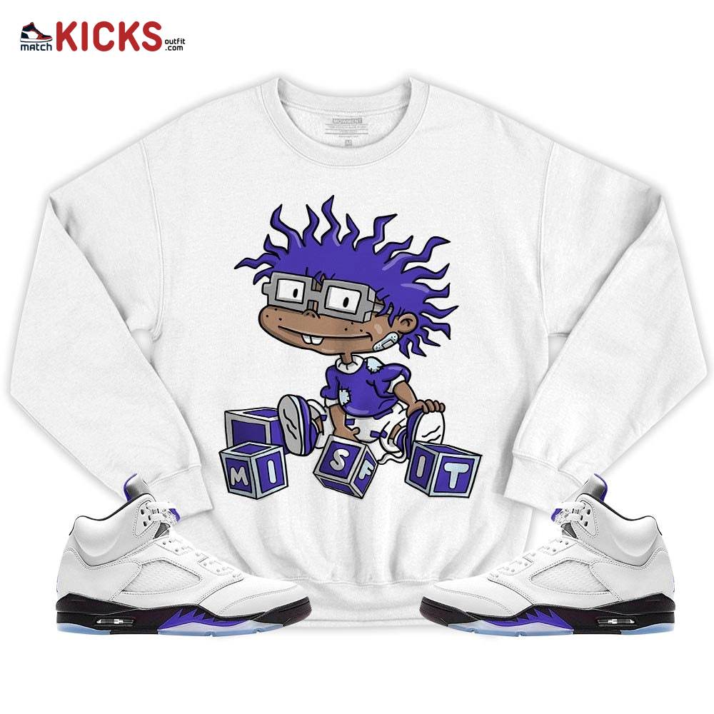 Chuckie Rugrats Misfit Sneaker Shirt Match Dark Concord 5s, Jordan 5 Retro Concord MKO T-Shirt Chuckie Rugrats Misfit Sneaker Shirt Match Dark Concord 5s, Jordan 5 Retro Concord MKO T-Shirt