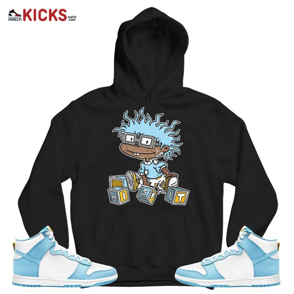 Chuckie Rugrats Misfit Sneaker Shirt Match Dunk High Blue Chill, Dunk High Homer Simpson MKO T-Shirt Chuckie Rugrats Misfit Sneaker Shirt Match Dunk High Blue Chill, Dunk High Homer Simpson MKO T-Shirt