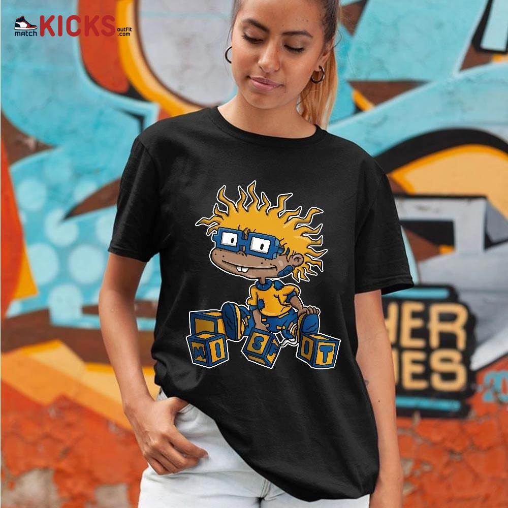 Chuckie Rugrats Misfit Sneaker Shirt Match Dunk Low Blue Yellow, Dunk Low Blue Jay MKO T-Shirt Chuckie Rugrats Misfit Sneaker Shirt Match Dunk Low Blue Yellow, Dunk Low Blue Jay MKO T-Shirt