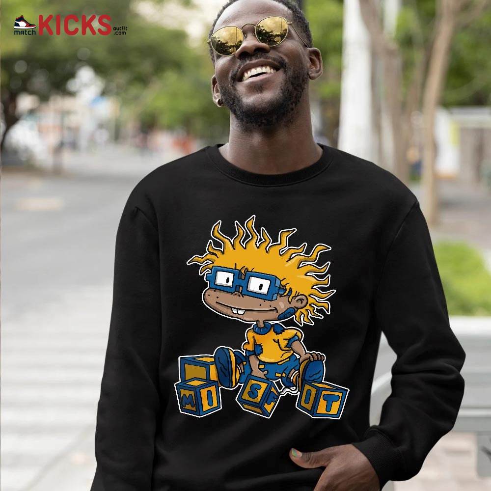 Chuckie Rugrats Misfit Sneaker Shirt Match Dunk Low Blue Yellow, Dunk Low Blue Jay MKO T-Shirt Chuckie Rugrats Misfit Sneaker Shirt Match Dunk Low Blue Yellow, Dunk Low Blue Jay MKO T-Shirt