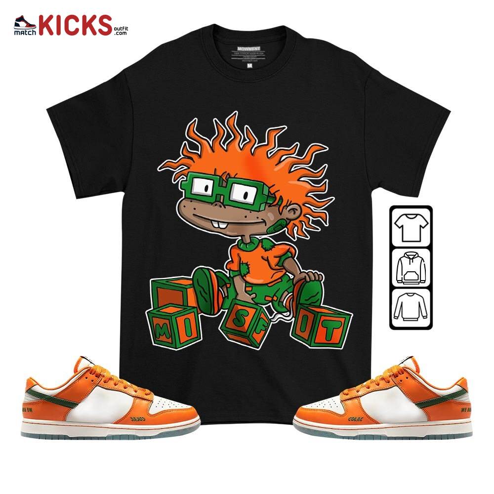 Chuckie Rugrats Misfit Sneaker Shirt Match Dunk Low Florida A and M, Dunk Low Florida A and M University MKO T-Shirt