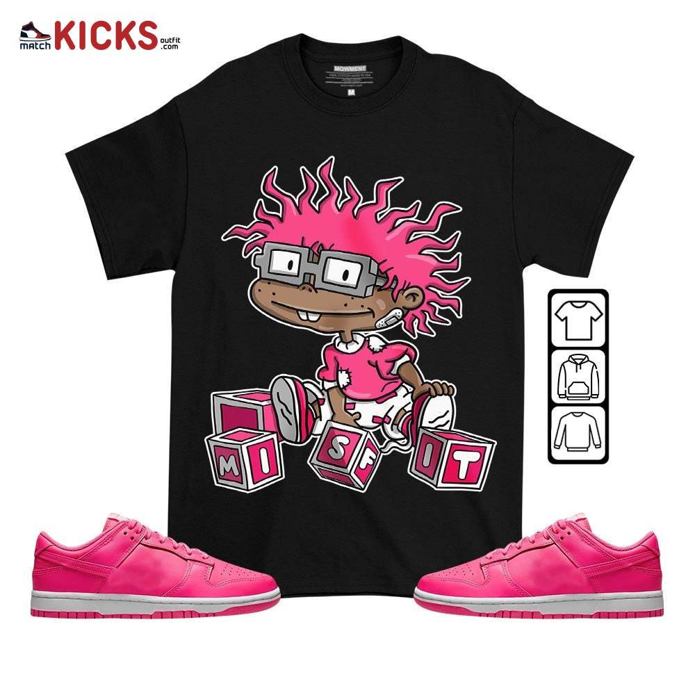 Chuckie Rugrats Misfit Sneaker Shirt Match Dunk Low Hyper Pink, Dunk Low Hot Pink MKO T-Shirt Chuckie Rugrats Misfit Sneaker Shirt Match Dunk Low Hyper Pink, Dunk Low Hot Pink MKO T-Shirt