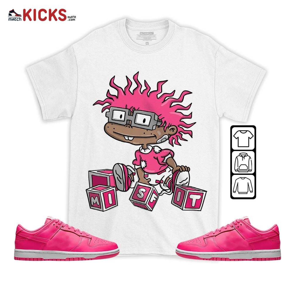 Chuckie Rugrats Misfit Sneaker Shirt Match Dunk Low Hyper Pink, Dunk Low Hot Pink MKO T-Shirt Chuckie Rugrats Misfit Sneaker Shirt Match Dunk Low Hyper Pink, Dunk Low Hot Pink MKO T-Shirt