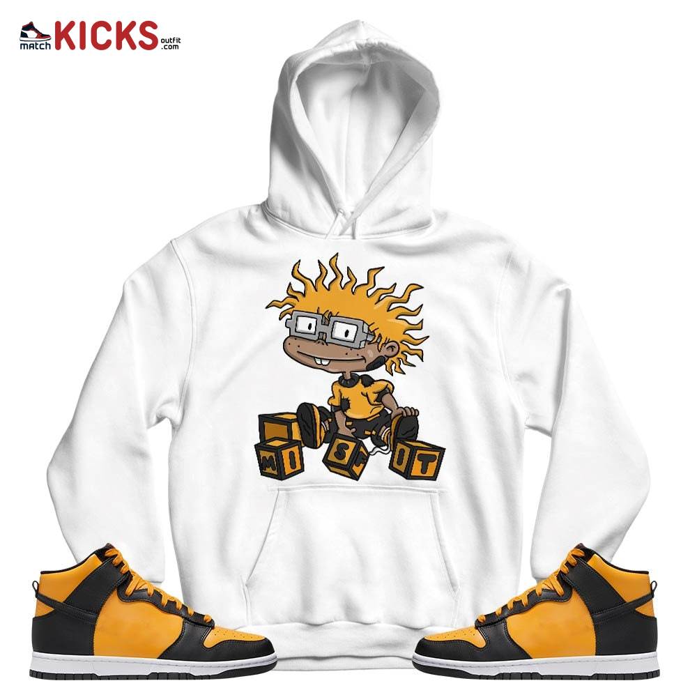 Chuckie Rugrats Misfit Sneaker Shirt Match Dunk Reverse Goldenrod, Dunk High Bruce Lee MKO T-Shirt Chuckie Rugrats Misfit Sneaker Shirt Match Dunk Reverse Goldenrod, Dunk High Bruce Lee MKO T-Shirt