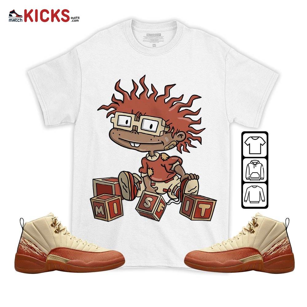 Chuckie Rugrats Misfit Sneaker Shirt Match Eastside Golf 12s, Jordan 12 Retro Eastside Golf MKO T-Shirt