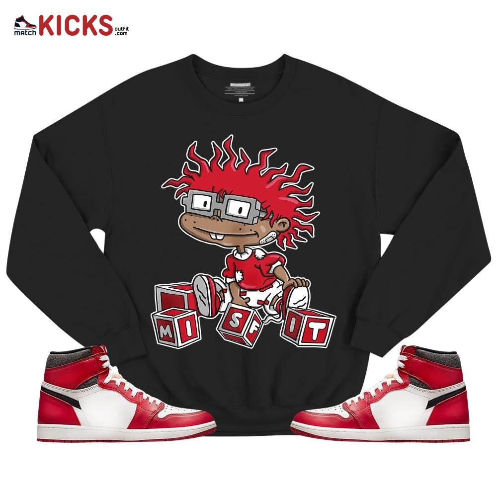 Chuckie Rugrats Misfit Sneaker Shirt Match High OG Chicago 1s, Jordan 1 Lost and Found Chicago MKO T-Shirt Chuckie Rugrats Misfit Sneaker Shirt Match High OG Chicago 1s, Jordan 1 Lost and Found Chicago MKO T-Shirt