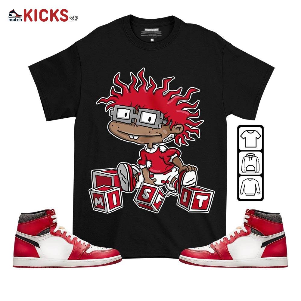 Chuckie Rugrats Misfit Sneaker Shirt Match High OG Chicago 1s, Jordan 1 Lost and Found Chicago MKO T-Shirt Chuckie Rugrats Misfit Sneaker Shirt Match High OG Chicago 1s, Jordan 1 Lost and Found Chicago MKO T-Shirt