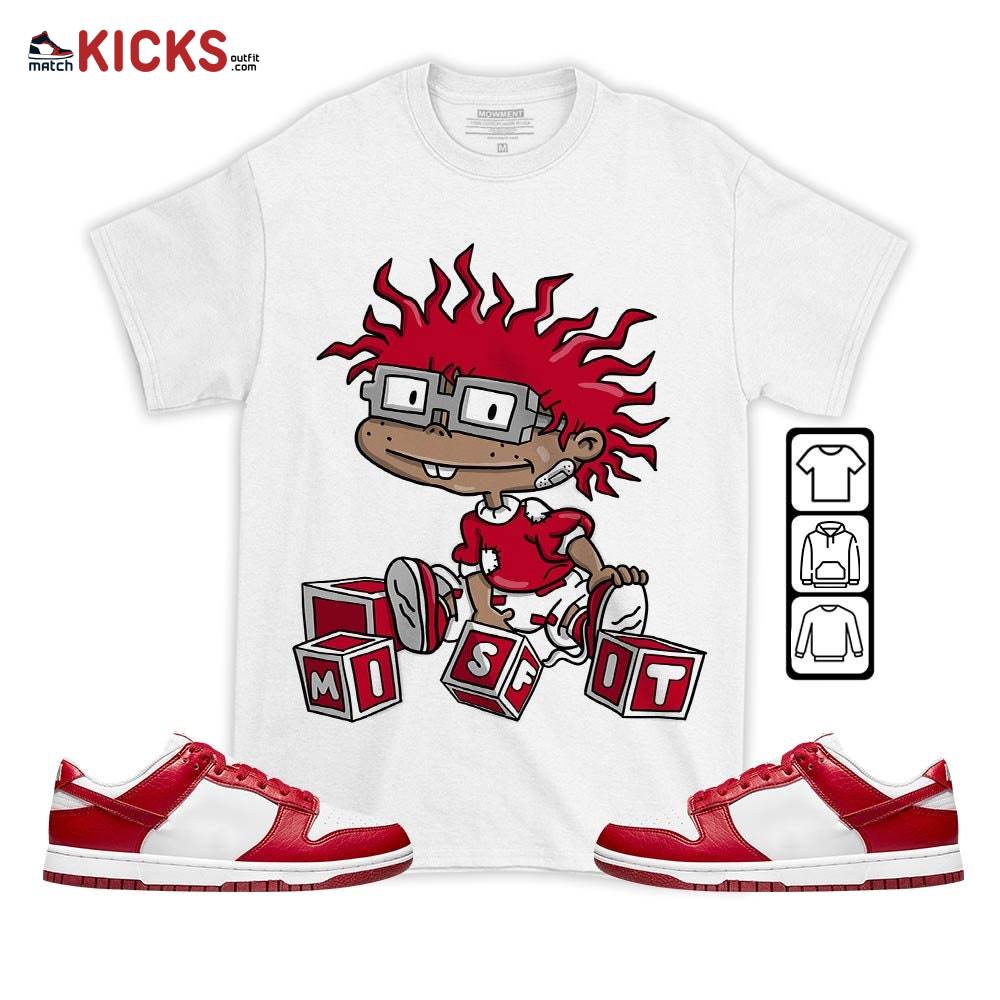 Chuckie Rugrats Misfit Sneaker Shirt Match Low Nature White Gym Red, Dunk Low Gym Red MKO T-Shirt Chuckie Rugrats Misfit Sneaker Shirt Match Low Nature White Gym Red, Dunk Low Gym Red MKO T-Shirt