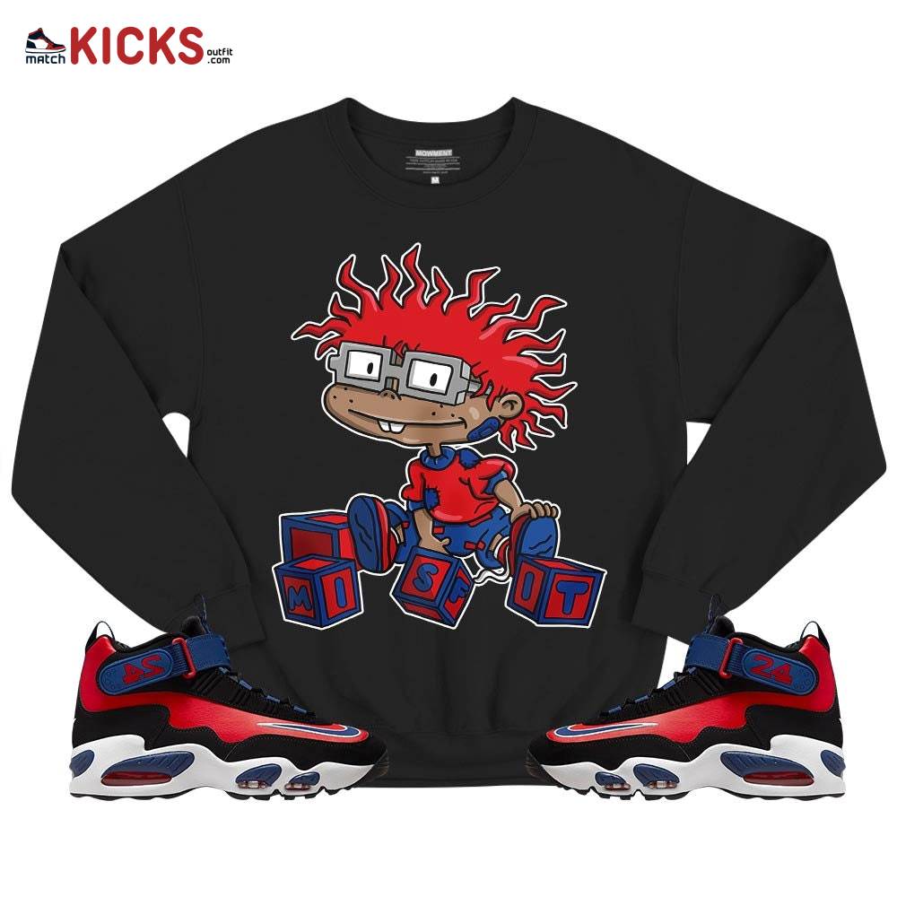 Chuckie Rugrats Misfit Sneaker Shirt Match Max 1 Navy Red Black, Air Griffey Max 1 Black Red Navy Blue MKO T-Shirt Chuckie Rugrats Misfit Sneaker Shirt Match Max 1 Navy Red Black, Air Griffey Max 1 Black Red Navy Blue MKO T-Shirt
