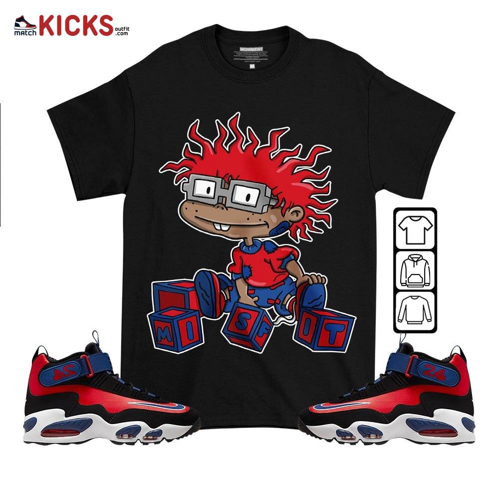 Chuckie Rugrats Misfit Sneaker Shirt Match Max 1 Navy Red Black, Air Griffey Max 1 Black Red Navy Blue MKO T-Shirt Chuckie Rugrats Misfit Sneaker Shirt Match Max 1 Navy Red Black, Air Griffey Max 1 Black Red Navy Blue MKO T-Shirt