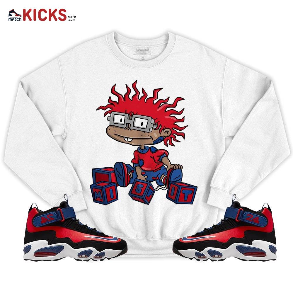 Chuckie Rugrats Misfit Sneaker Shirt Match Max 1 Navy Red Black, Air Griffey Max 1 Black Red Navy Blue MKO T-Shirt Chuckie Rugrats Misfit Sneaker Shirt Match Max 1 Navy Red Black, Air Griffey Max 1 Black Red Navy Blue MKO T-Shirt