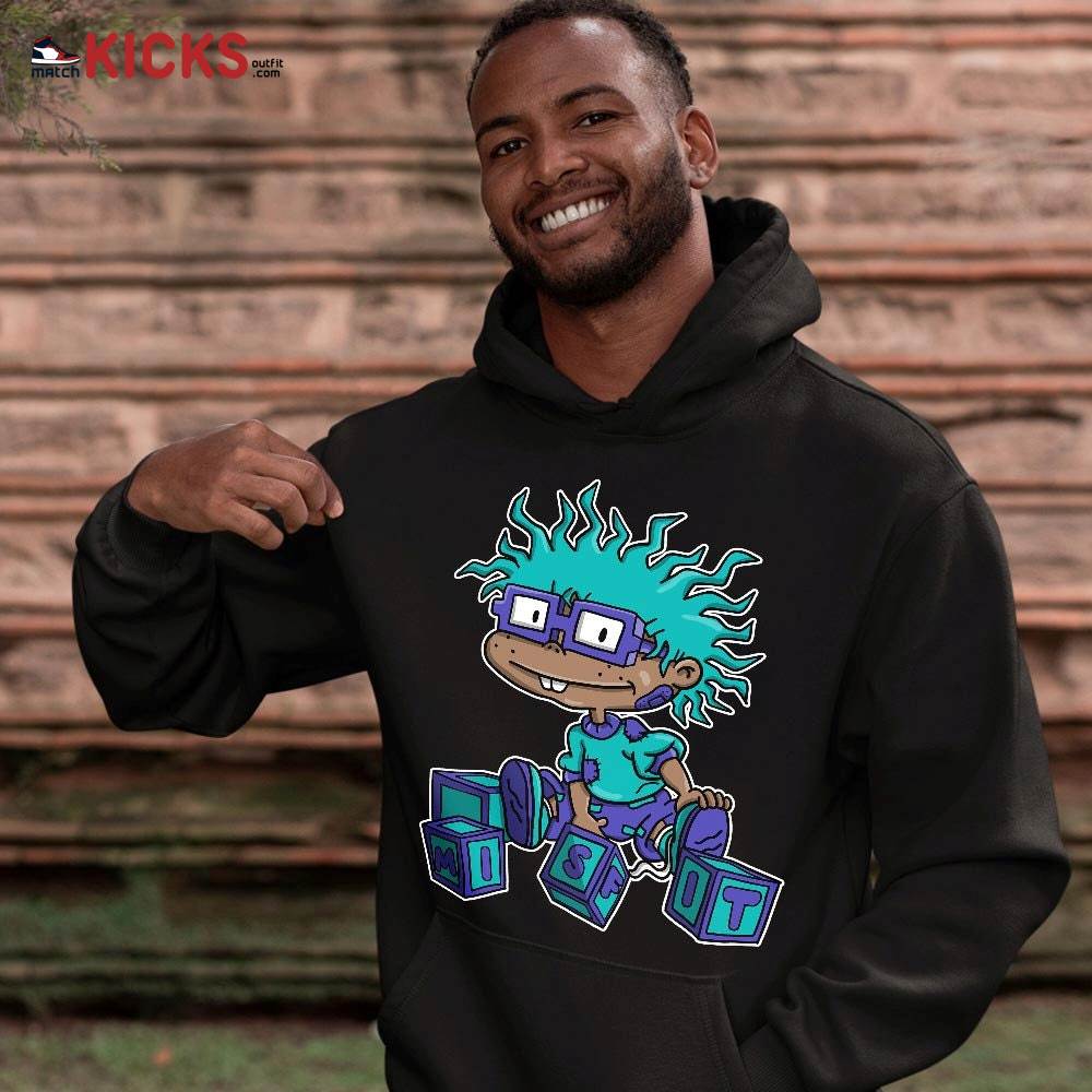 Chuckie Rugrats Misfit Sneaker Shirt Match Mid Black Grape 1s, Jordan 1 Mid Black Grape MKO T-Shirt Chuckie Rugrats Misfit Sneaker Shirt Match Mid Black Grape 1s, Jordan 1 Mid Black Grape MKO T-Shirt