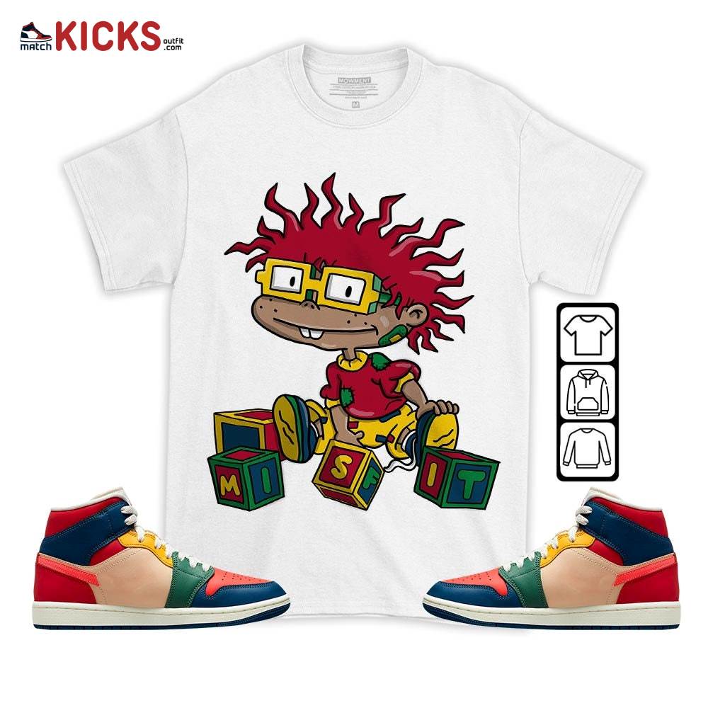 Chuckie Rugrats Misfit Sneaker Shirt Match Mid Multi Color 2022 1s, Jordan 1 Mid Multi Color 2022 MKO T-Shirt Chuckie Rugrats Misfit Sneaker Shirt Match Mid Multi Color 2022 1s, Jordan 1 Mid Multi Color 2022 MKO T-Shirt