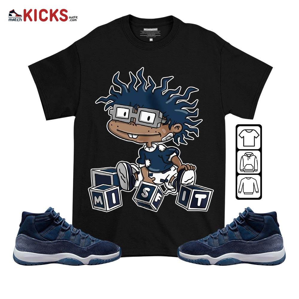 Chuckie Rugrats Misfit Sneaker Shirt Match Midnight Navy 11s, Jordan 11 Retro Midnight Navy MKO T-Shirt Chuckie Rugrats Misfit Sneaker Shirt Match Midnight Navy 11s, Jordan 11 Retro Midnight Navy MKO T-Shirt