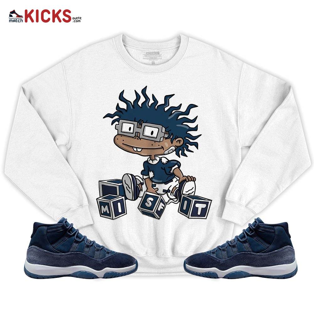 Chuckie Rugrats Misfit Sneaker Shirt Match Midnight Navy 11s, Jordan 11 Retro Midnight Navy MKO T-Shirt Chuckie Rugrats Misfit Sneaker Shirt Match Midnight Navy 11s, Jordan 11 Retro Midnight Navy MKO T-Shirt