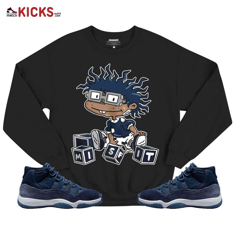 Chuckie Rugrats Misfit Sneaker Shirt Match Midnight Navy 11s, Jordan 11 Retro Midnight Navy MKO T-Shirt Chuckie Rugrats Misfit Sneaker Shirt Match Midnight Navy 11s, Jordan 11 Retro Midnight Navy MKO T-Shirt