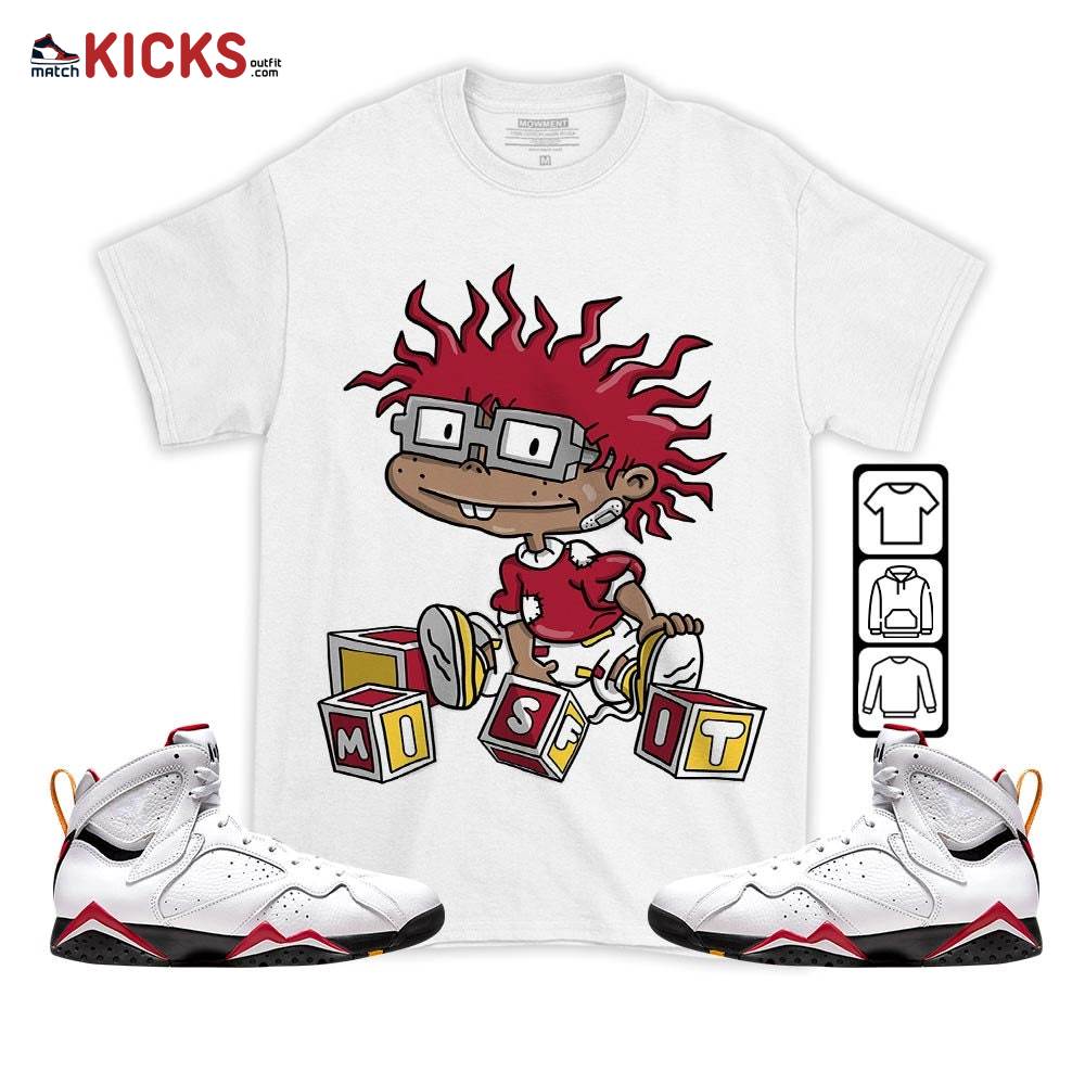 Chuckie Rugrats Misfit Sneaker Shirt Match OG Cardinal 7s, Jordan 7 Retro Cardinal MKO T-Shirt Chuckie Rugrats Misfit Sneaker Shirt Match OG Cardinal 7s, Jordan 7 Retro Cardinal MKO T-Shirt