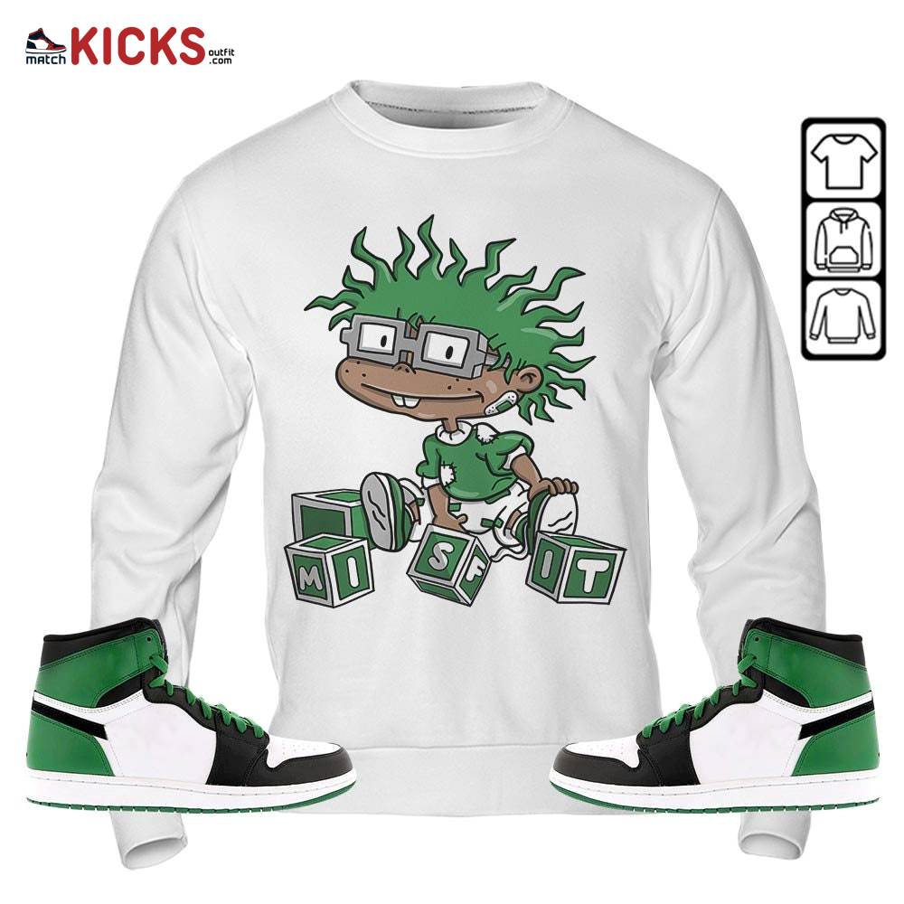 Chuckie Rugrats Misfit Sneaker Shirt Match OG Celtics 1s, Jordan 1 High OG Celtics MKO T-Shirt Chuckie Rugrats Misfit Sneaker Shirt Match OG Celtics 1s, Jordan 1 High OG Celtics MKO T-Shirt