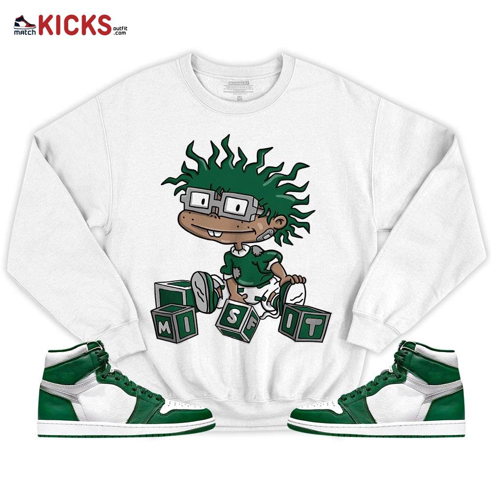 Chuckie Rugrats Misfit Sneaker Shirt Match OG Gorge Green 1s, Jordan 1 Retro High Gorge Green MKO T-Shirt Chuckie Rugrats Misfit Sneaker Shirt Match OG Gorge Green 1s, Jordan 1 Retro High Gorge Green MKO T-Shirt