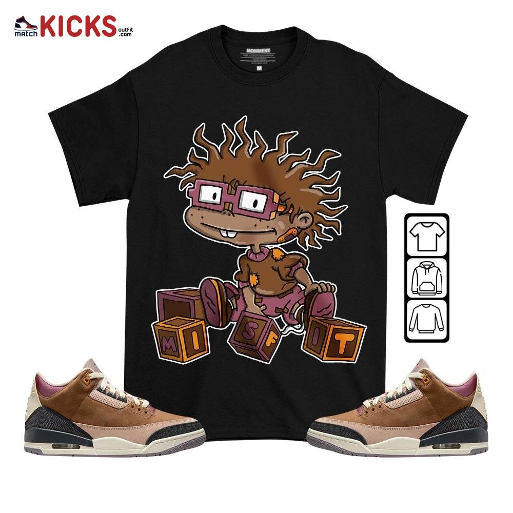 Chuckie Rugrats Misfit Sneaker Shirt Match Retro Archaeo Brown 3s, Jordan 3 Archaeo Brown MKO T-Shirt