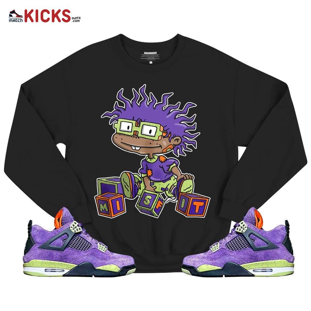 Chuckie Rugrats Misfit Sneaker Shirt Match Retro Canyon Purple 4s, Jordan 4 Canyon Purple MKO T-Shirt Chuckie Rugrats Misfit Sneaker Shirt Match Retro Canyon Purple 4s, Jordan 4 Canyon Purple MKO T-Shirt