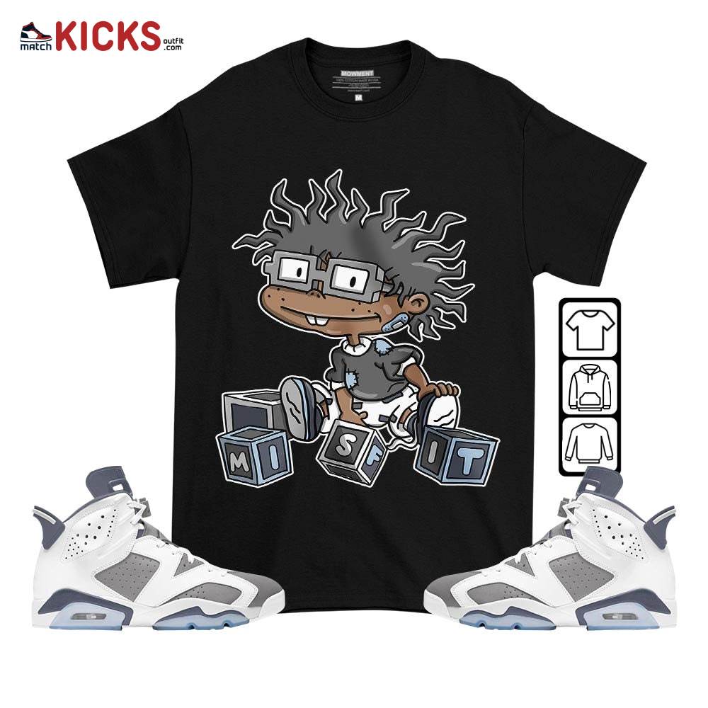 Chuckie Rugrats Misfit Sneaker Shirt Match Retro Cool Grey 6s, Jordan 6 Cool Grey MKO T-Shirt