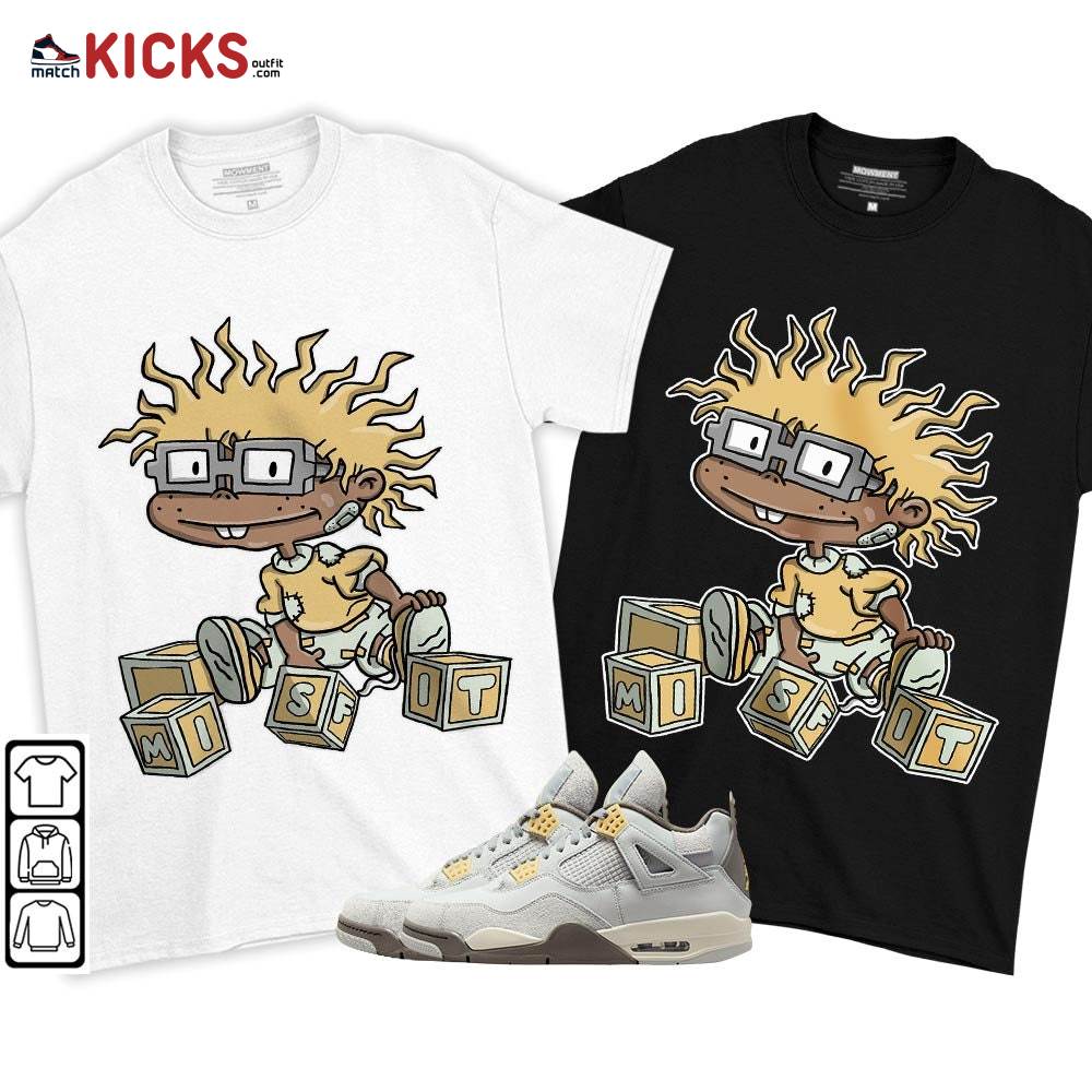 Chuckie Rugrats Misfit Sneaker Shirt Match Retro Craft 4s, Jordan 4 Craft Photon Dust MKO T-Shirt