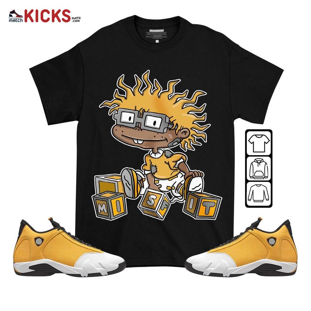 Chuckie Rugrats Misfit Sneaker Shirt Match Retro Ginger 14s, Jordan 14 Retro Light Ginger MKO T-Shirt