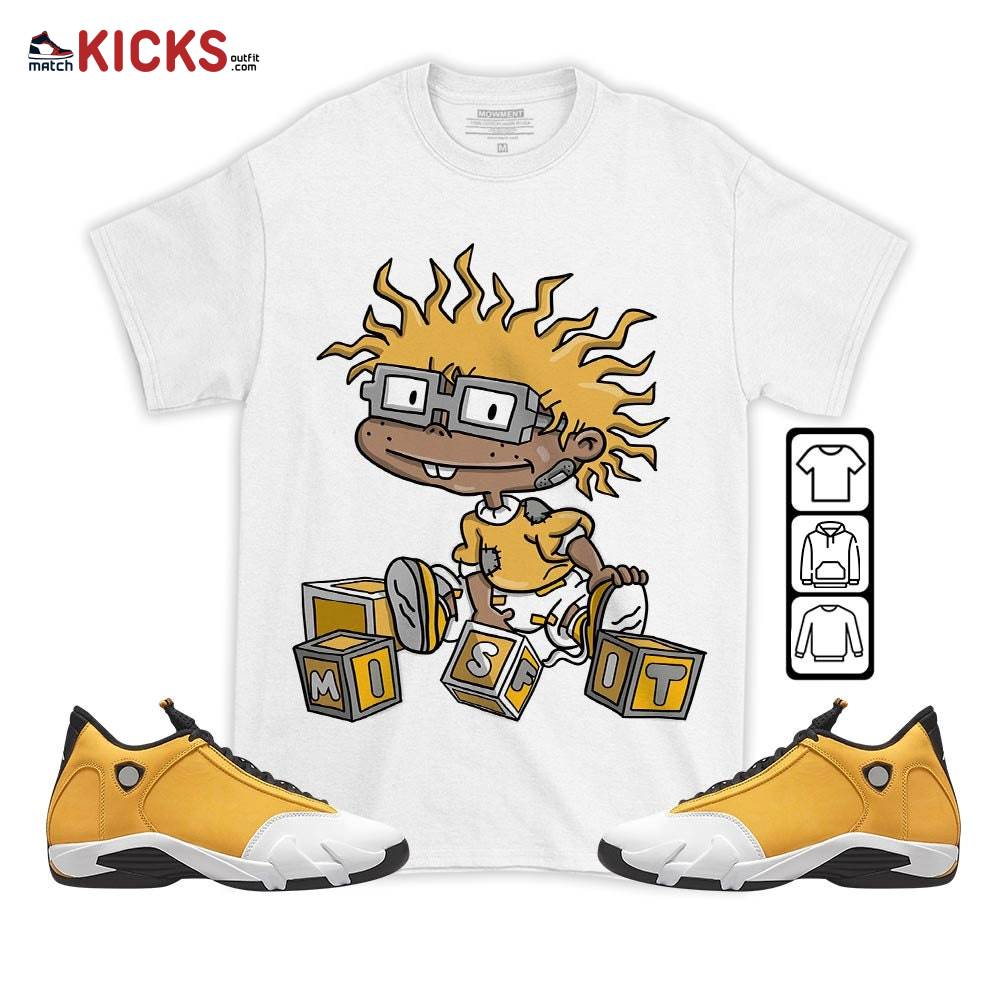 Chuckie Rugrats Misfit Sneaker Shirt Match Retro Ginger 14s, Jordan 14 Retro Light Ginger MKO T-Shirt Chuckie Rugrats Misfit Sneaker Shirt Match Retro Ginger 14s, Jordan 14 Retro Light Ginger MKO T-Shirt