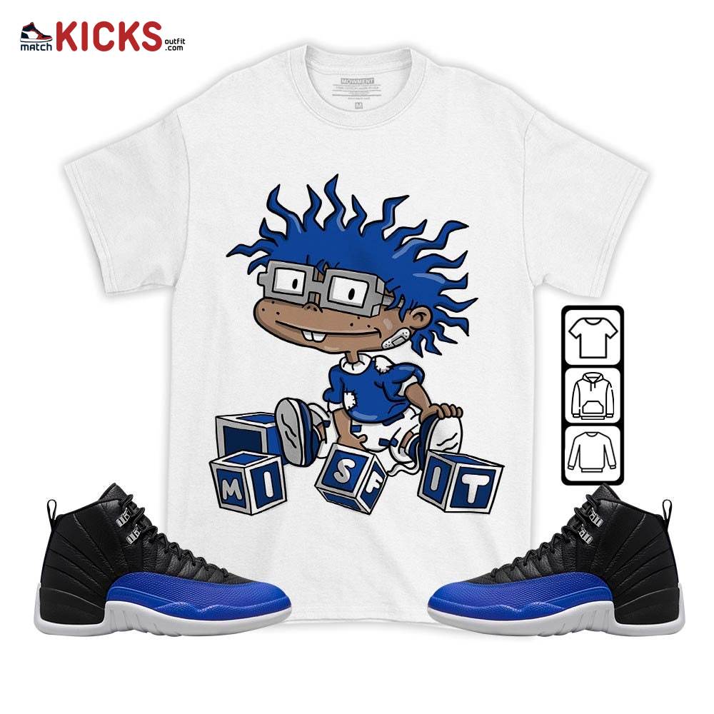 Chuckie Rugrats Misfit Sneaker Shirt Match Retro Hyper Royal 12s, Jordan 12 Hyper Royal MKO T-Shirt