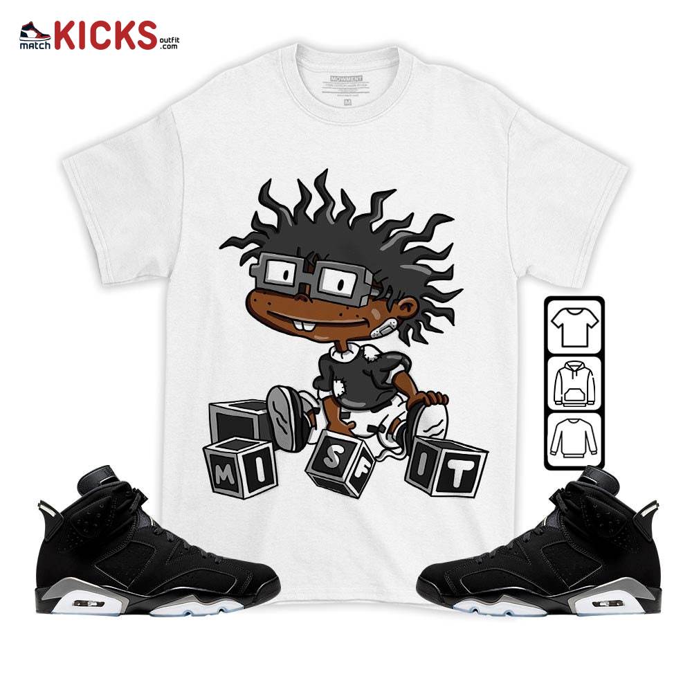 Chuckie Rugrats Misfit Sneaker Shirt Match Retro Metallic Silver 6s, Jordan 6 Black Chrome MKO T-Shirt Chuckie Rugrats Misfit Sneaker Shirt Match Retro Metallic Silver 6s, Jordan 6 Black Chrome MKO T-Shirt