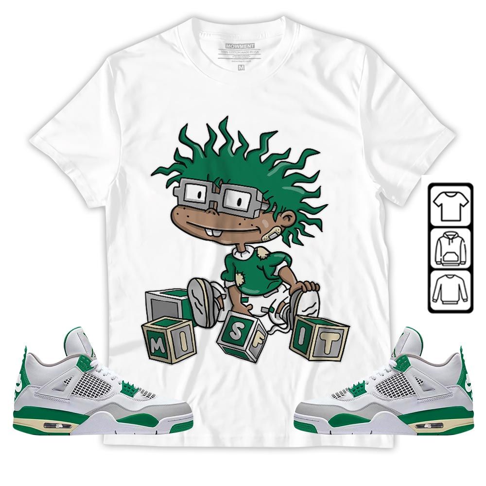 Chuckie Rugrats Misfit Sneaker Shirt Match Retro Pine Green 4s, Jordan 4 Pine Green MKO T-Shirt Chuckie Rugrats Misfit Sneaker Shirt Match Retro Pine Green 4s, Jordan 4 Pine Green MKO T-Shirt