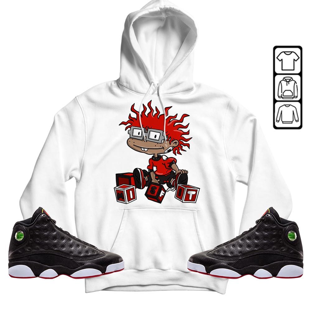 Chuckie Rugrats Misfit Sneaker Shirt Match Retro Playoffs 13s, Jordan 13 Playoffs MKO T-Shirt