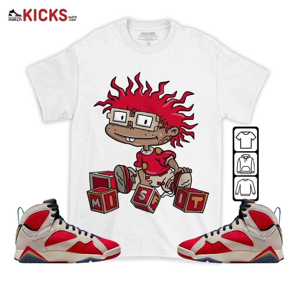 Chuckie Rugrats Misfit Sneaker Shirt Match Retro Trophy Room 7s, Jordan 7 Trophy Room MKO T-Shirt