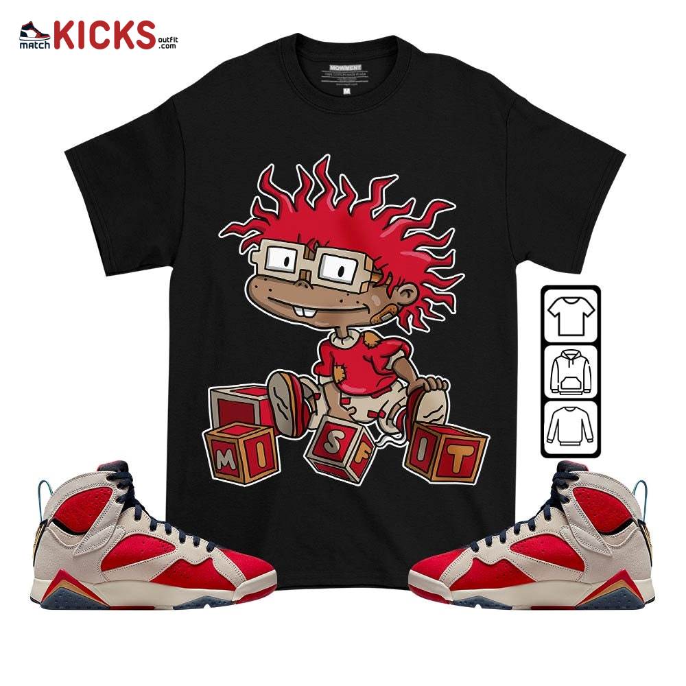 Chuckie Rugrats Misfit Sneaker Shirt Match Retro Trophy Room 7s, Jordan 7 Trophy Room MKO T-Shirt