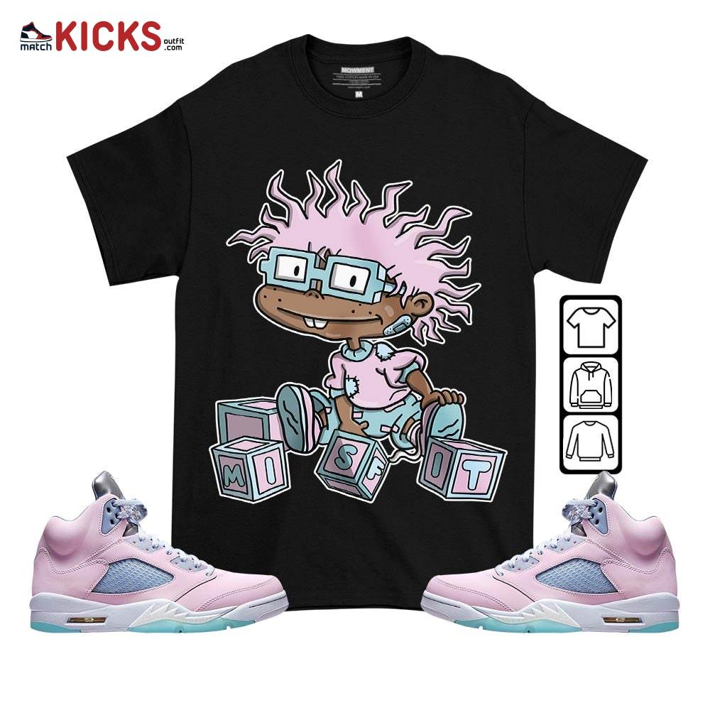 Chuckie Rugrats Misfit Sneaker Shirt Match SE Easter 5s, Jordan 5 Retro Easter MKO T-Shirt